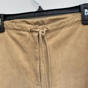 Genuine Leather Camel Colored Pants Sz 12